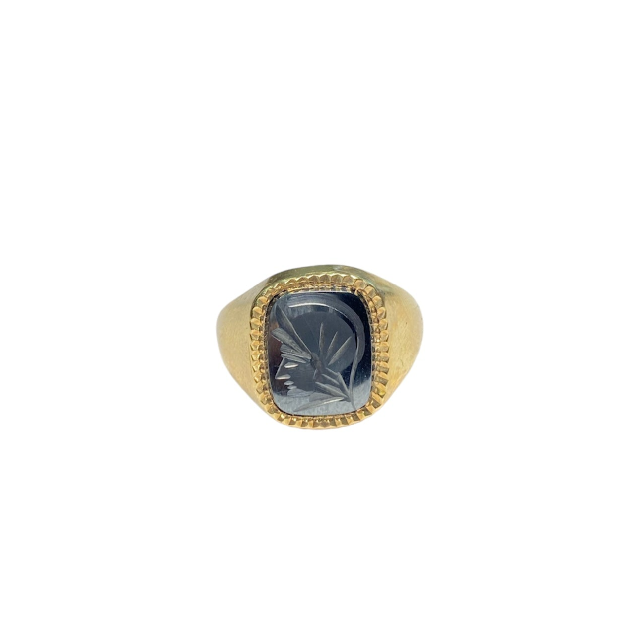 9ct Gold Hematite Centurion Ring