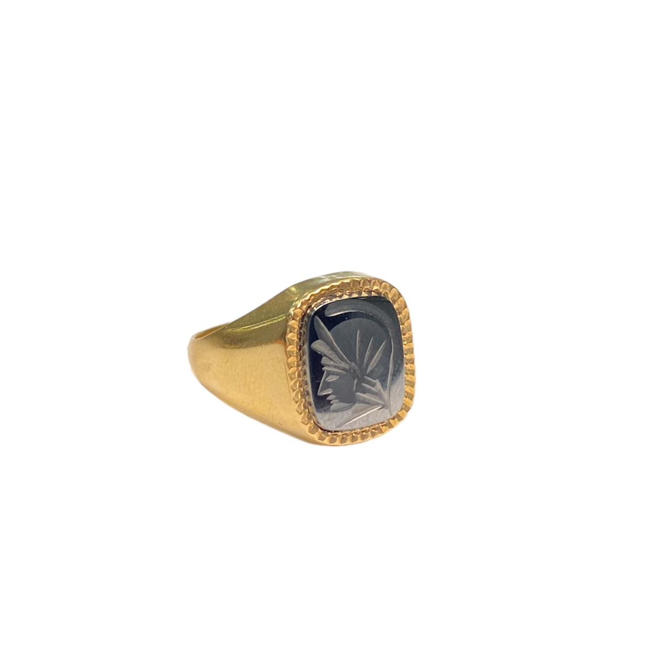 9ct Gold Hematite Centurion Ring