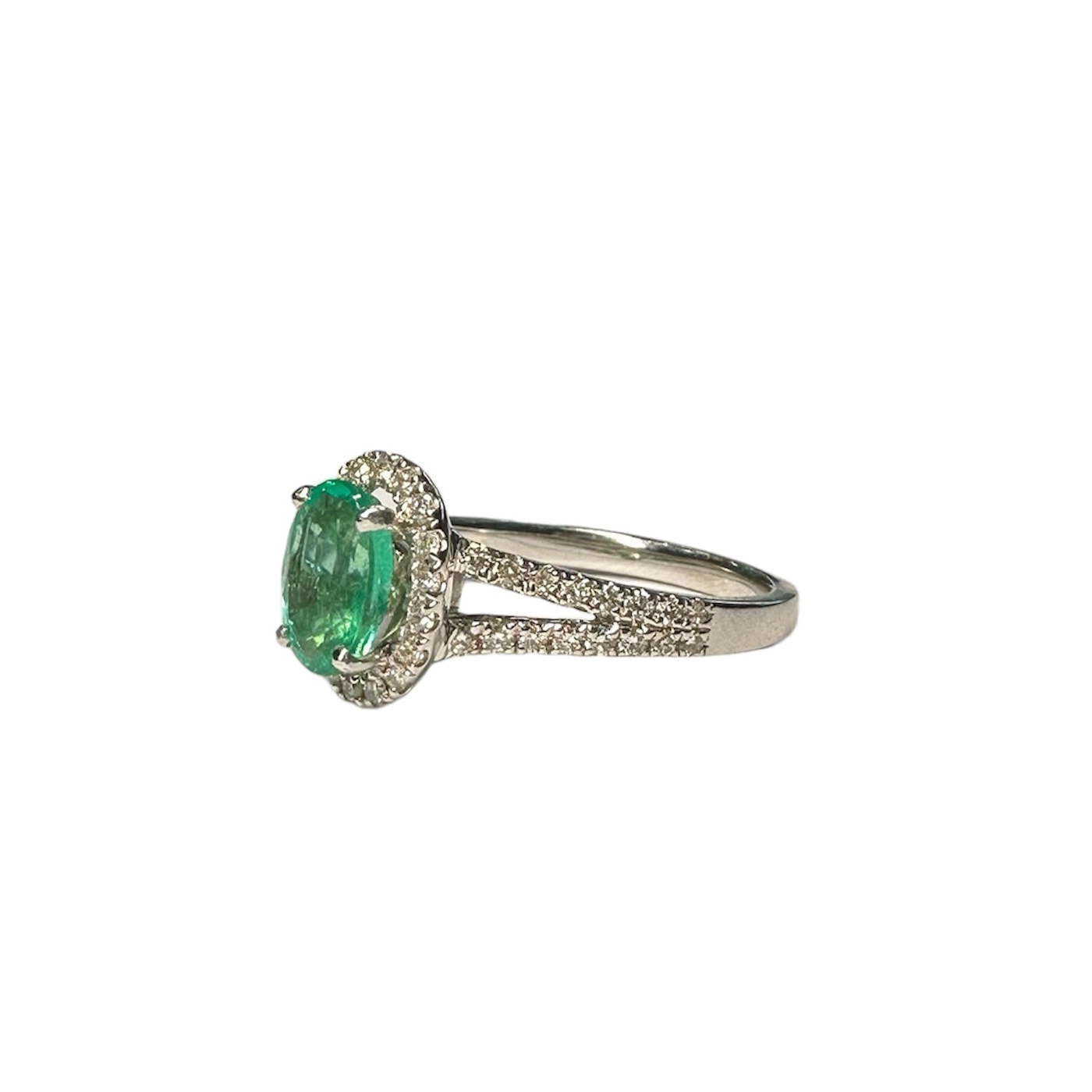 Vintage Emerald & Diamond Cluster