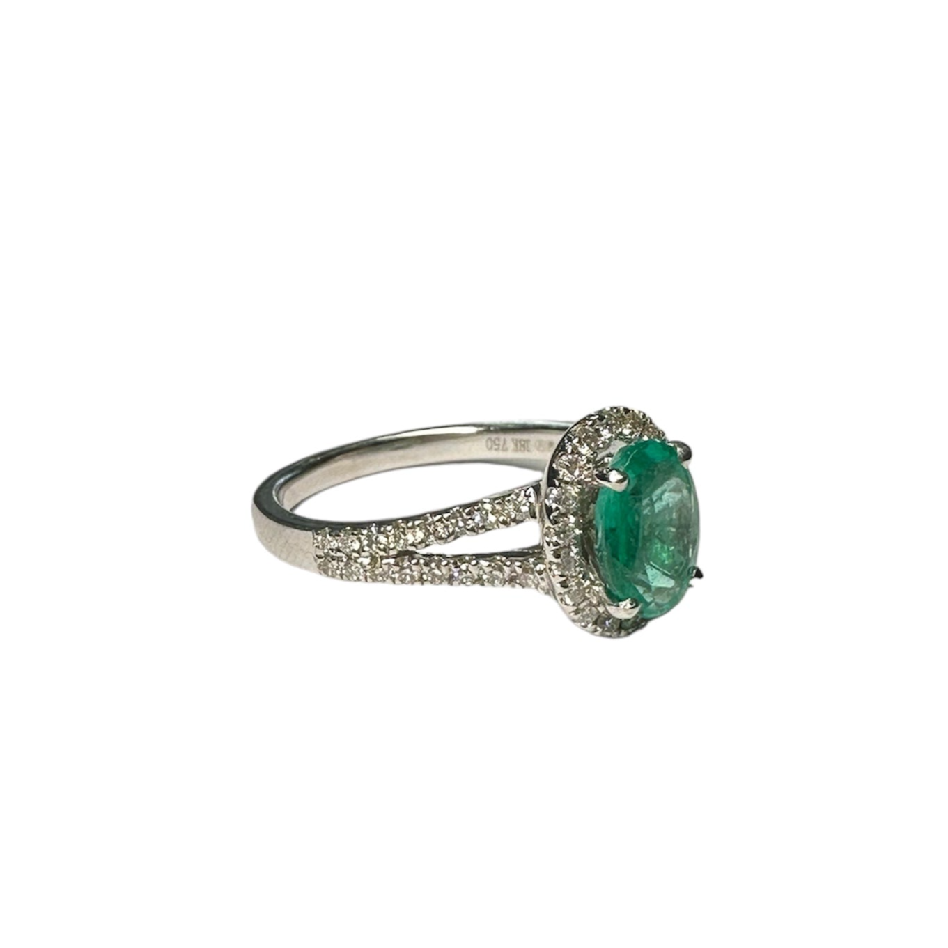 Vintage Emerald & Diamond Cluster