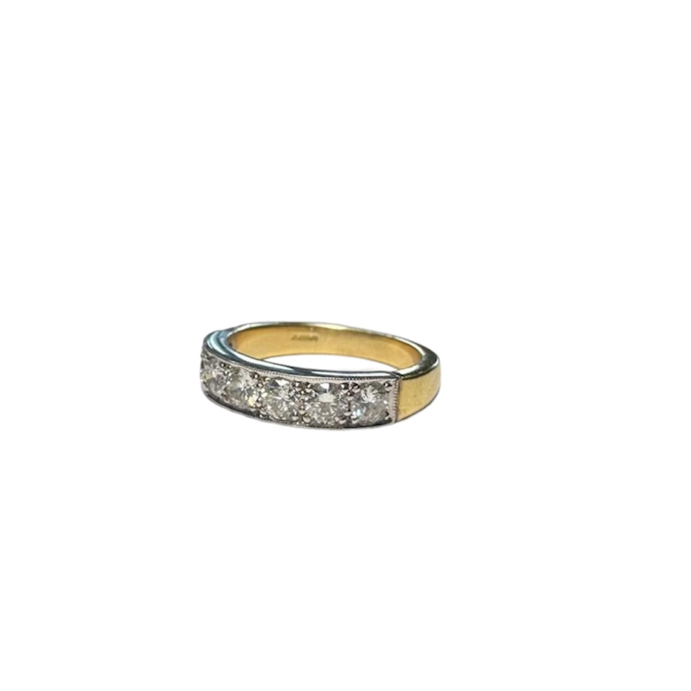 7 Stone Diamond 1/2 Eternity Ring